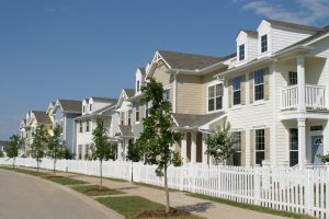 Suburban townhouses for real estate investment